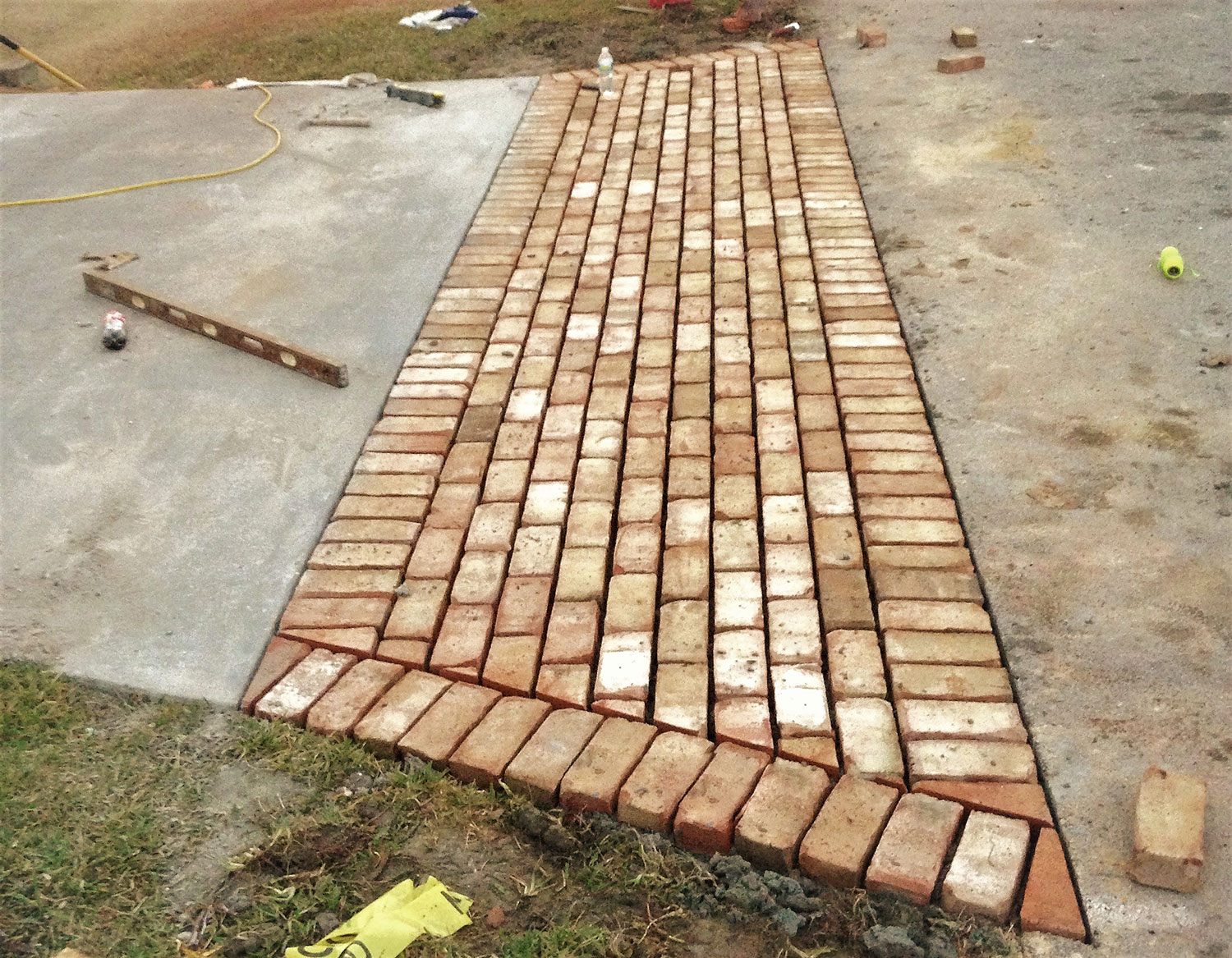 Residential Driveway with Brick Apron